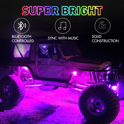 60 Luces Led Rgb Rock Lights Para Atv Rzr Utv | Meses Sin Interés - Foto 9