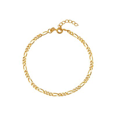 Sterlingsilber Figaro Armbandkette