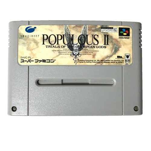 Lot De 4 Jeux SNES – Vegas, Out Of This World, Populous & Drakkhen