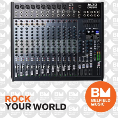 Alto Pro LIVE-1604 Mixer 16-Ch w/ Effects & USB 16 Channel FX