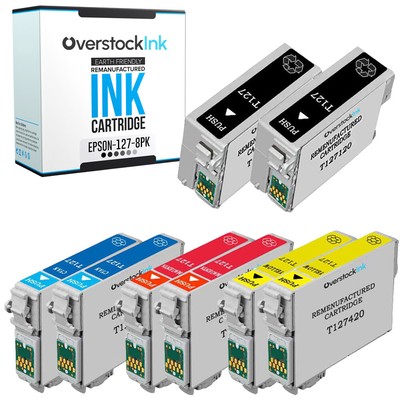 8PK Compatible OSI 127 Multipack Ink Cartridge for Epson Workforce 545 60 630