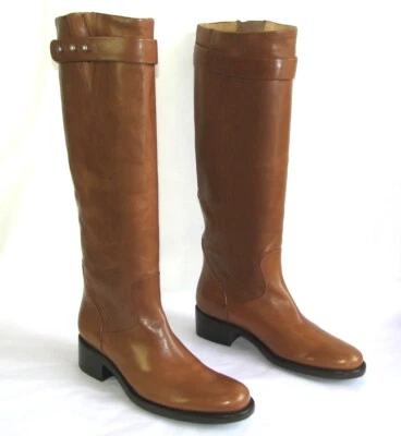 FREE LANCE - Reitstiefel Riding 4 Alle Leder Brown Kamel 36>37 - Neu - Bild 1 von 4