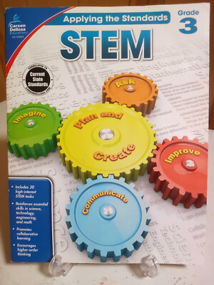 Stem Applying the Standards Grade 3 Carson Deliosa Homeschool Educational
