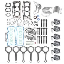 Engine Overhaul Rebuild Pistons Rods Gasket Kit For Dodge Chrysler Ram 1500 3.6L