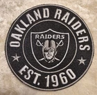 Oakland Raiders 1960 4" Iron On Embroidered Patch~ Free Tracking!