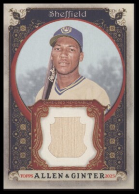 2023 Topps Allen & Ginter #AGRB-GS Gary Sheffield Bat Relic Card