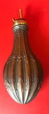 Antique Powder Gun Flask C. 1930 Abercrombie & Fitch Powder Flask, Firearm, Acce