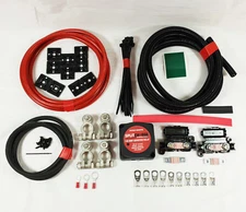 2 Metre Twin Leisure Battery Split Charge Kit 12V 140A Heavy Duty