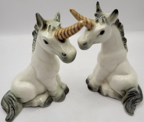 Goebel Set of 2 Porcelain Sitting Unicorn Figurines West Germany Vintage - Picture 23 of 23