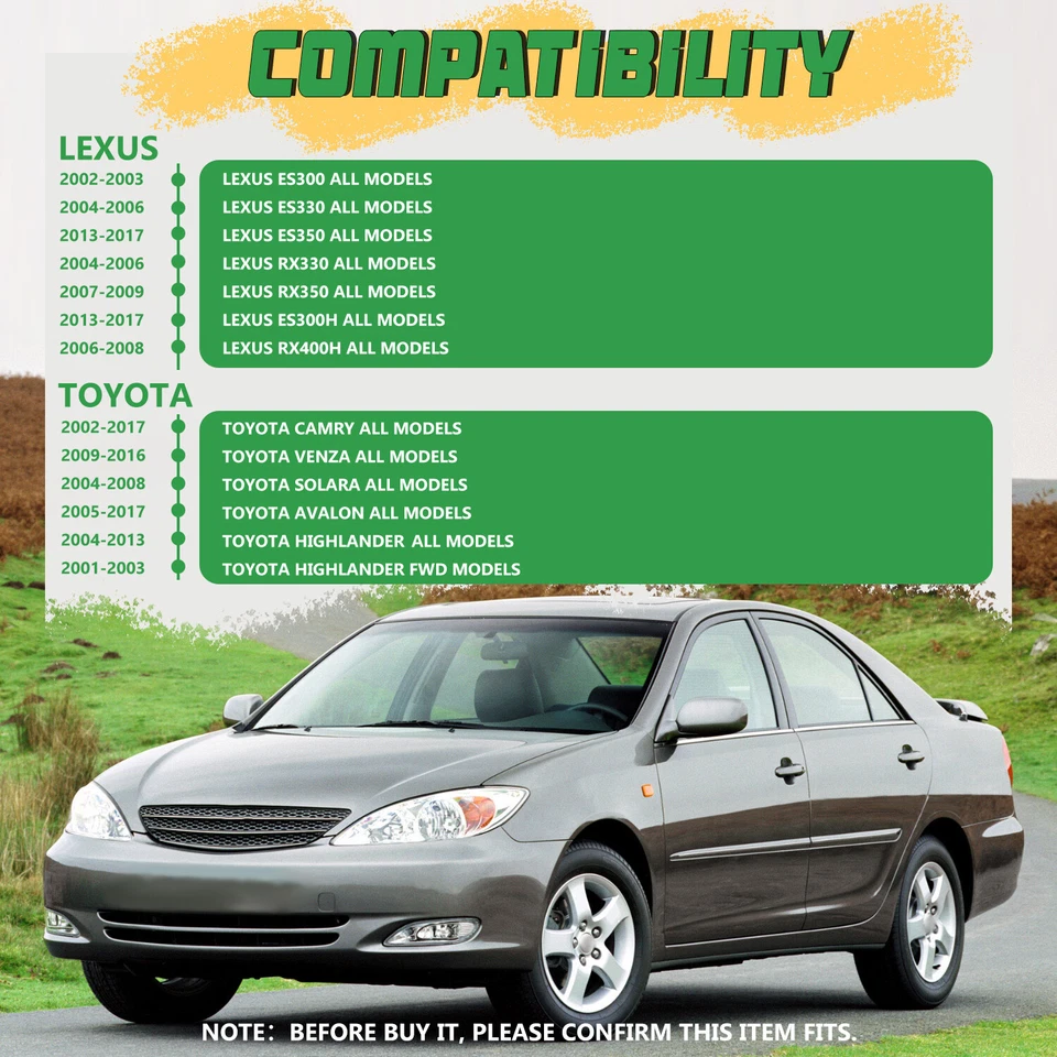 Kit de suspensión de extremo de barra estabilizadora trasera de 2 piezas para Toyota Camry Lexus RX330 RX350 RX400h Foto 2 de 4