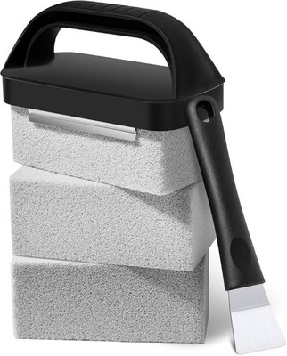Grill Brick for Cleaning Flat Top, Heavy Duty Grill Stone Cleaning Block with Ha