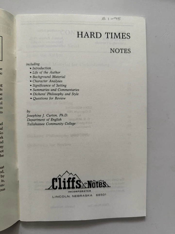 Cliffs Notes On Dickens’ Hard Times - Image 4 of 4