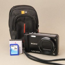 Sony Cybershot DSC-H70 Digital Camera 16.1MP 10x Zoom Tested No Charger
