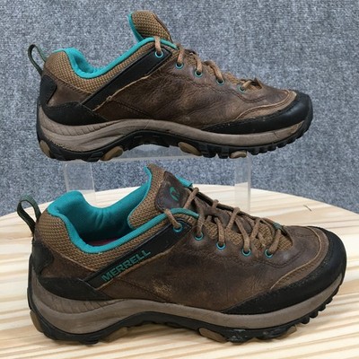 Merrell Salida Trekker Hiking Shoes Womens 8 Lace Up Low Leather Brown J48312