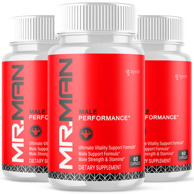 (3 Pack) Mr. Man Advanced Male Pills Mister Man Formula Supplement 180 Capsules