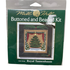 Mill Hill NEW Buttoned  Beaded Royal Tannenbaum 1999 Cross Stitch Kit