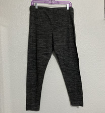 Time and Tru Medium Gray High Rise Stretch Activewear Yoga Pants Leggings - SZ L