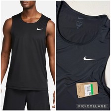 Nike Men's Size XL Dri-FIT Ready Tank Top Black Stretch Muscle DV9813-010 New