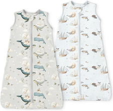 Toddler Sleep Sacks 2T-3T-4T, 0.5 TOG Light Summer Wearable Blankets, Extra Long