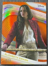 2025 Topps Chrome Disney Elizabeth Swann Orange Refractor SN:16/25