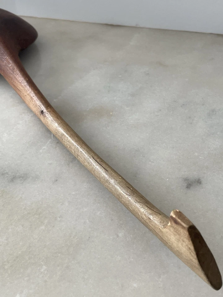 Primitive Wooden Kitchen Utensils Set of 2 Handmade Spoons,Pedestal, Spatula - Image 4 of 4