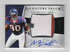 MARIO WILLIAMS - 2006 UD Exquisite #125 Rookie Patch Auto /225 Houston Texans