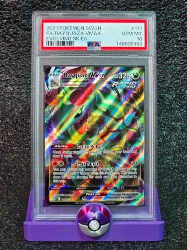 PSA 10 FA/RAYQUAZA VMAX #111 POKEMON EVOLVING SKIES