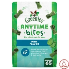 Greenies Anytime Bites Dental Peppermint Flavor Dog Treats