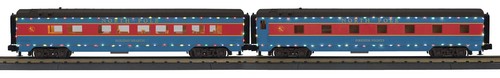 Juego de luces de comedor aerodinámicas para dormir MTH Railking Polo Norte 2 vagones 60' 30-68291 | Condition: New