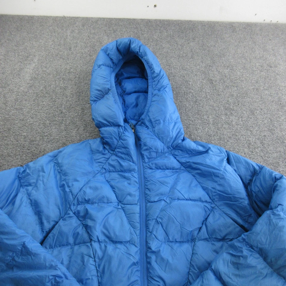 Marmot Jacket Mens Small Blue Hooded Insulated Puffer Quilted Zip Pockets Warm - Image 4 of 4