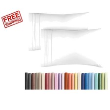 Set of 2 Queen Microfiber Pillow Cases - Cozy, Fade Resistant & Washable