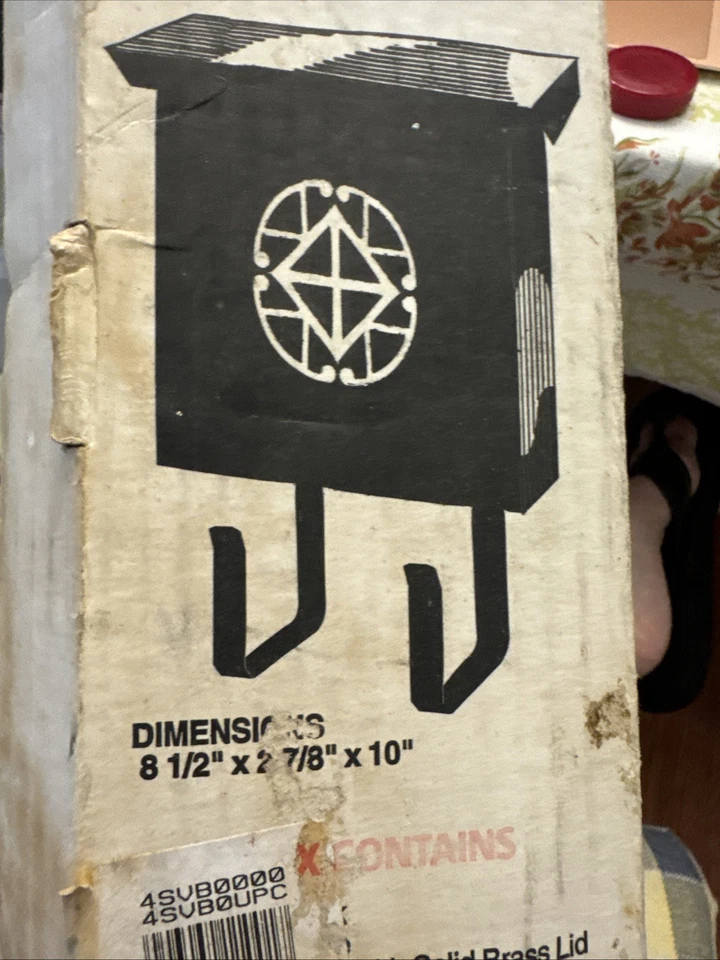 Vintage Mid century Metal mailbox 1960's Resident Vertical - Wall mount NEW - Image 3 of 4