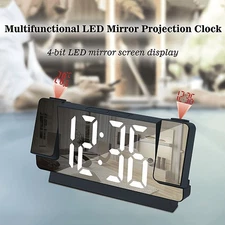 Double Projection Alarm Clock Digital Clock Projector Temperature Display Snooze