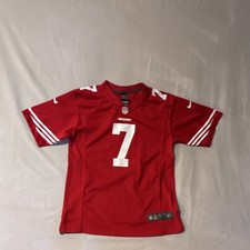 Nike NFL San Francisco 49ers Colin Kaepernick 7 On Field Red Jersey Boys L