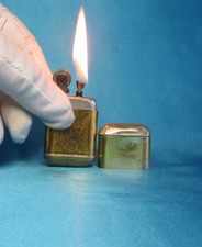 Collectable Antique 1920's Gold Colour Aluminium Cigarette Lighter.