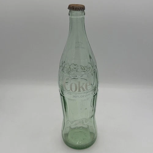 Vintage Green Coca-Cola Coke Large 26 oz Bottle