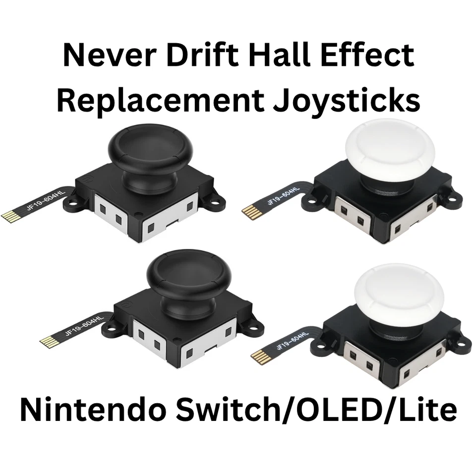 POWER FLOW Nintendo Switch/Lite/OLED Joycon Hall Effect Thumb Stick Joystick No Drift