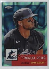2022 Chrome Platinum Anniversary Aqua Lava Refractor /299 Miguel Rojas #193 11ym