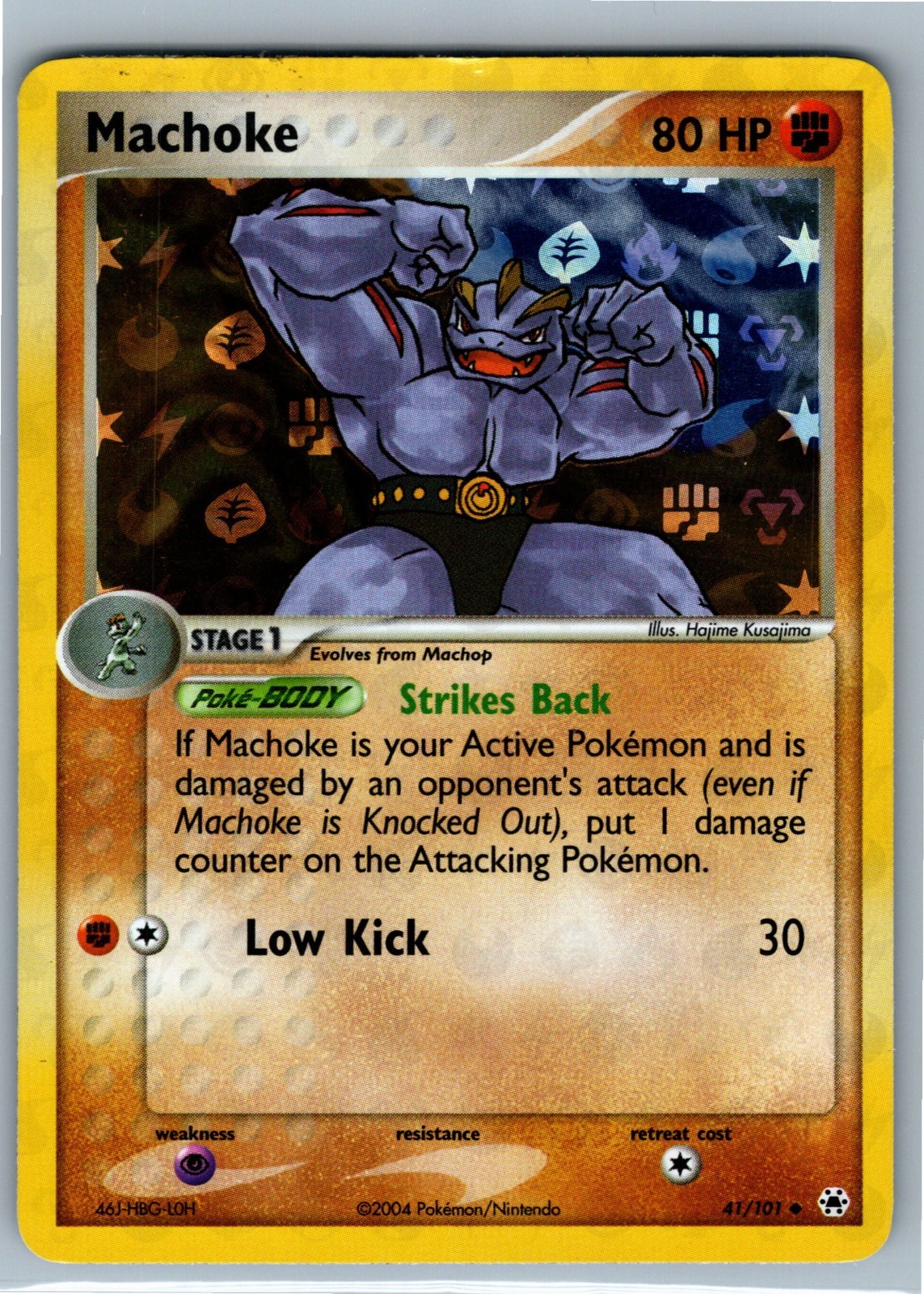 Pokemon Card - Machoke 41/101 Uncommon Hidden Legends Reverse Holo