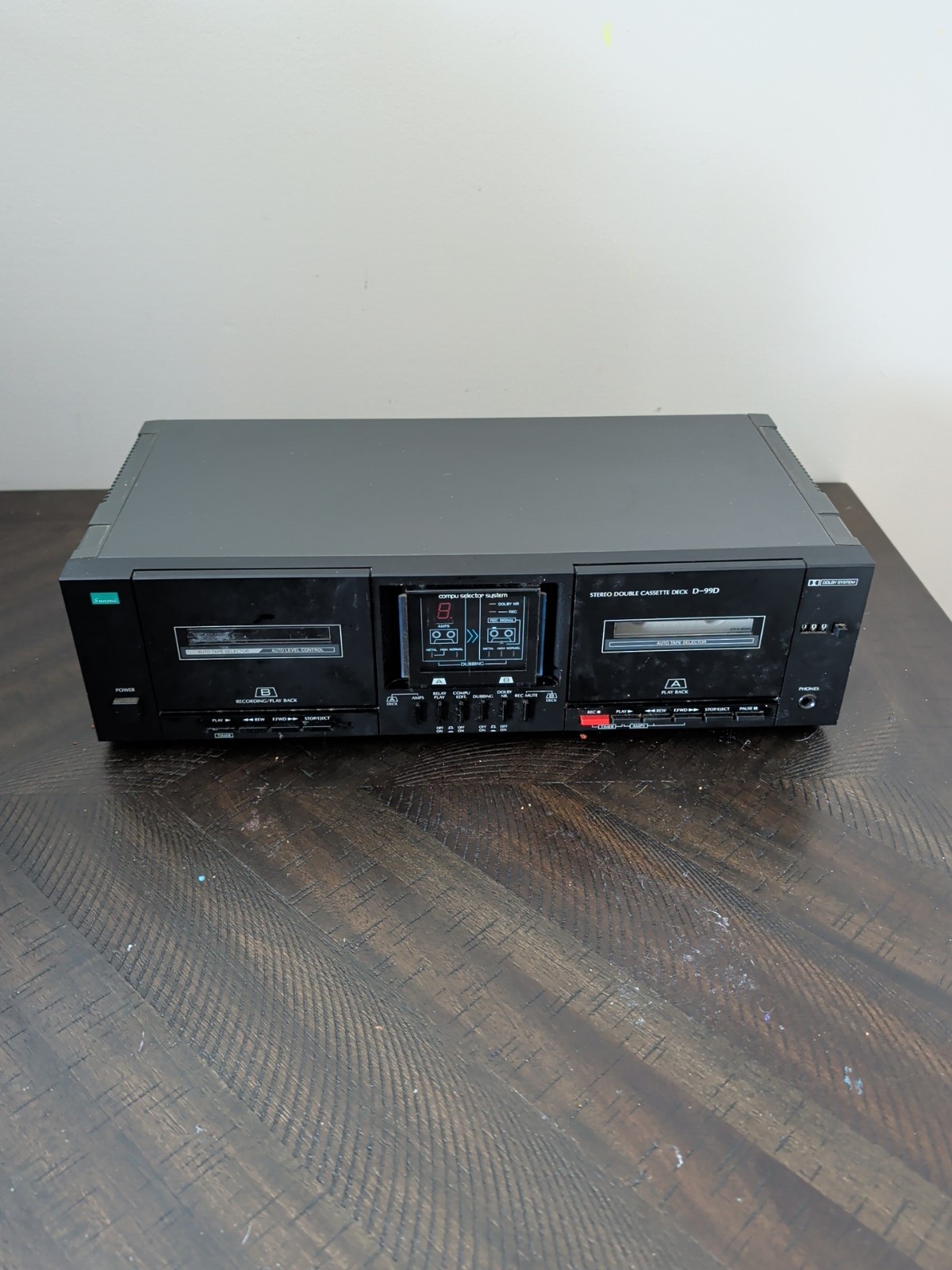 Vintage Sansui Stereo Double Cassette Deck, model D-99D Work