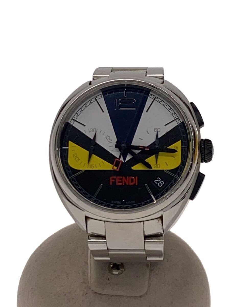 FENDI Monster Bugs Chronograph Quartz Men's Watch From Japan G0830