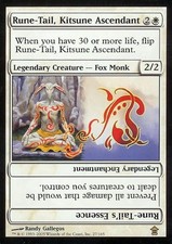 Rune-Tail, Kitsune Ascendant -Foil Light Play MTG Saviors of Kamigawa