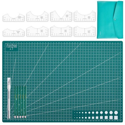 13-Piece Quilting & Sewing Set   8 Acrylic Rulers, A3 Cutting Mat, 28mm Rotar...