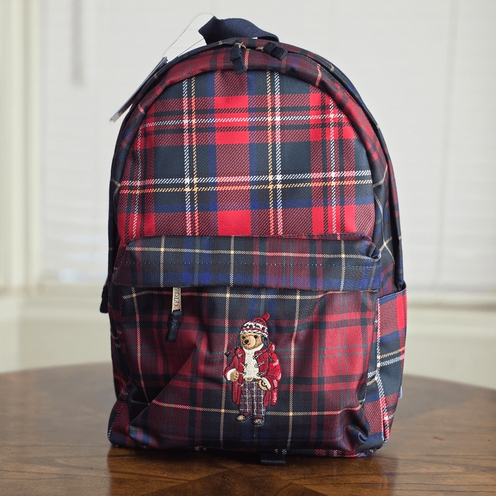 Polo Ralph Lauren Nordic Polo Bear Red Stewart Plaid Nylon