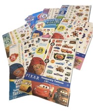200 Kids Temporary Tattoos Party Favors Paw Patrol, Cars, Muppets Disney Nick