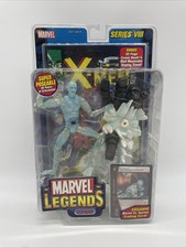Marvel Legends Iceman ToyBiz Series VIII 6    Posable Action Figure w  Comic Book