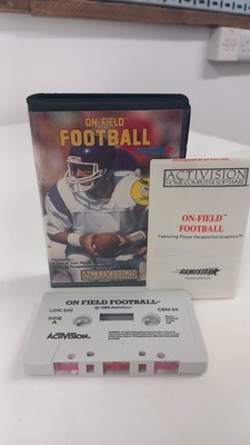 On-Field Football Activision Commodore 64 Spiel Top Zustand C64 Cassette Tape