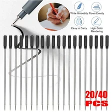 20/40 Cross Style Ballpoint Pen Refills Smooth Flow Ink 1.0mm Medium Point Black