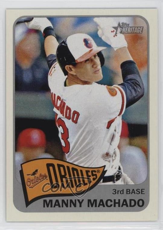 2014 Topps Heritage Action Variation SP Action Variation Manny Machado #150 6o3