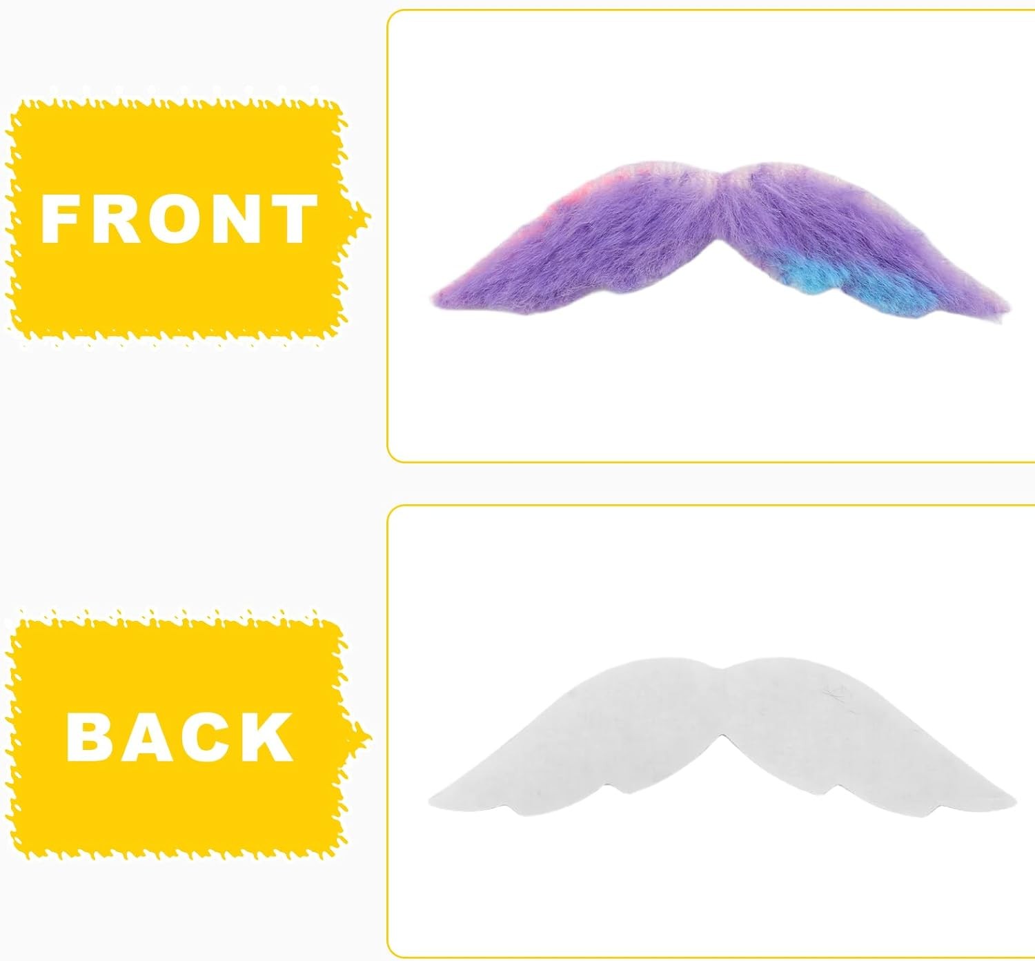 vivinin 62PCS Fake Mustache, 18 Designs Self-Adhesive Mustaches,... 